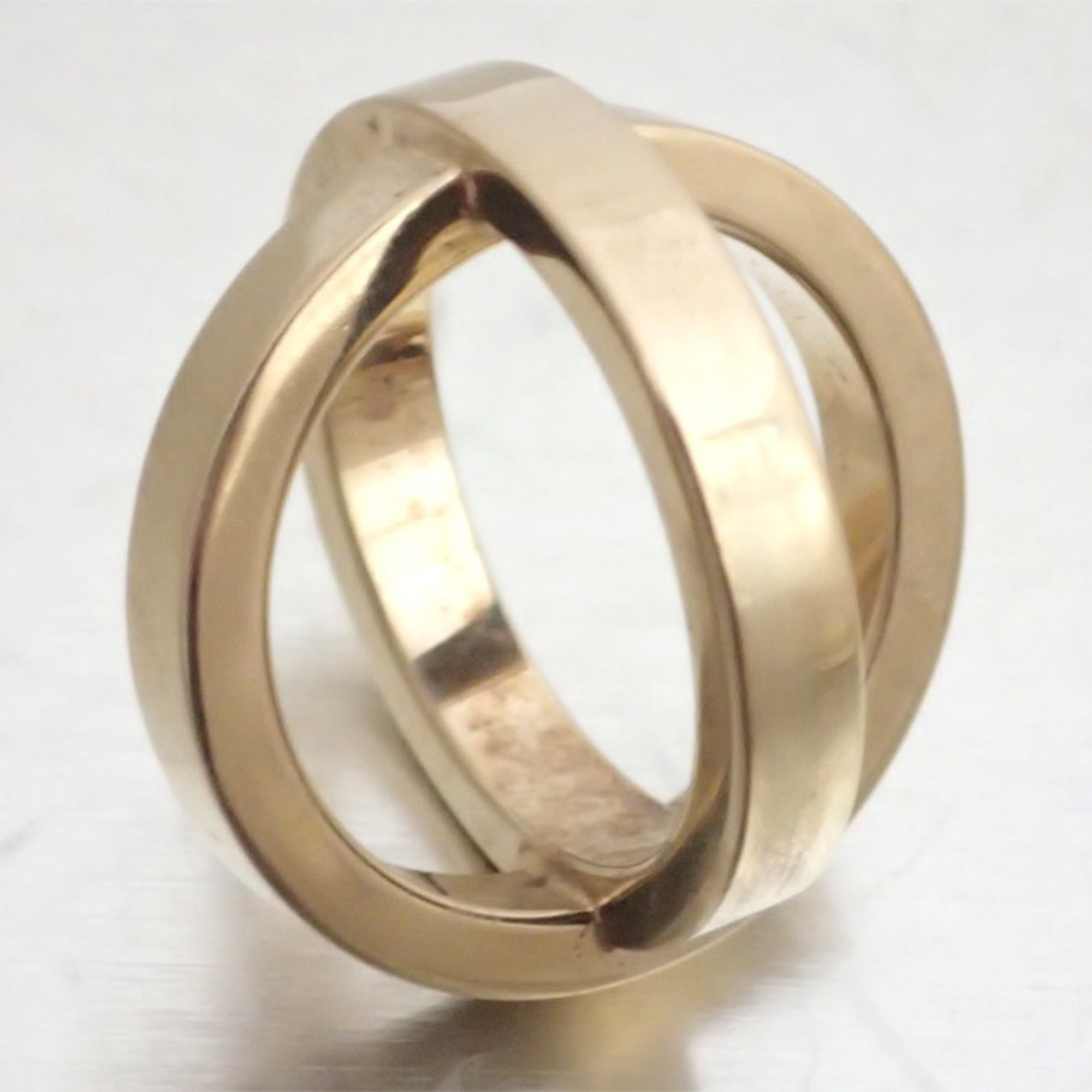 Hermes Scarf Ring Bijouterie Fantaise Metal Gold Ladies